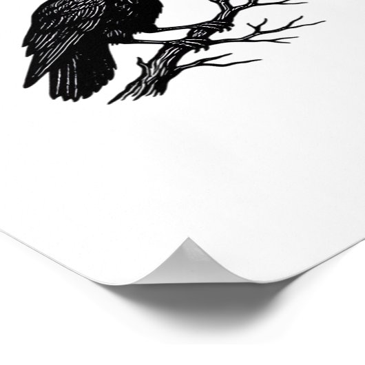 F-Caw-F Minimal Clean Poster (Ecke)