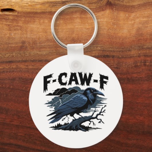 F-Caw-F Minimal Clean Schlüsselanhänger (Vorderseite)