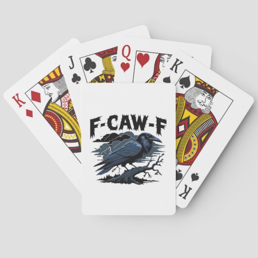 F-Caw-F Minimal Clean Spielkarten (Rückseite)