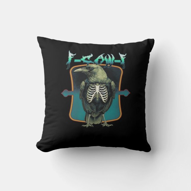 F-Caw-F Minimal Design Kissen (Vorderseite)