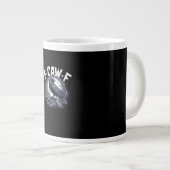 F-Caw-F Minimal Sauber Jumbo-Tasse (Vorderseite Rechts)
