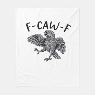 F Caw F Minimales Sauberes Design Fleecedecke