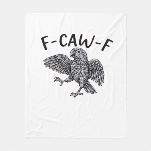 F Caw F Minimales Sauberes Design Fleecedecke (Vorderseite)