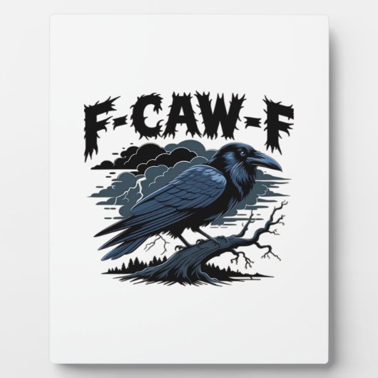 F-Caw-F Minimales Sauberes Design Fotoplatte (Vorderseite)