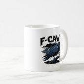 F-Caw-F Minimales Sauberes Design Kaffeetasse (VorderseiteRechts)