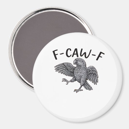 F Caw F Minimales Sauberes Design Magnet (Vorderseite/Rückseite)