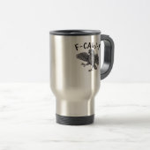 F Caw F Minimales Sauberes Design Reisebecher (VorderseiteRechts)