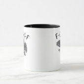 F Caw F Minimales Sauberes Design Tasse (Zentrum)