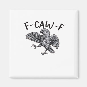 F Caw F Minimalistisches sauberes Design Magnet