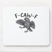 F Caw F Minimalistisches sauberes Design Mousepad (Vorne)