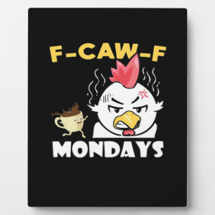 F-Caw-F Montags Klassisch Minimal Sauber Fotoplatte