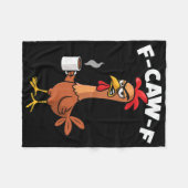 F-caw-f Morgenkaffee Fleecedecke (Vorderseite (Horizontal))