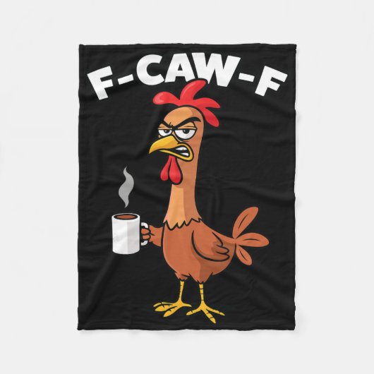 F-caw-f Morgenkaffee Fleecedecke (Vorderseite)