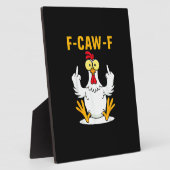 F-Caw-F Quote Rooster Meme Fotoplatte (Seite)