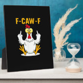 F-Caw-F Quote Rooster Meme Fotoplatte (Seite)