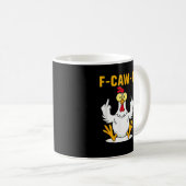 F-Caw-F Quote Rooster Meme Kaffeetasse (VorderseiteRechts)