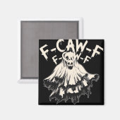 F Caw F Rabe Retro Klassischer Stil Magnet (Vorderseite/Rückseite)