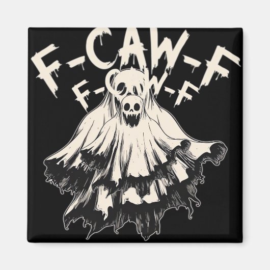 F Caw F Rabe Retro Klassischer Stil Magnet (Vorne)