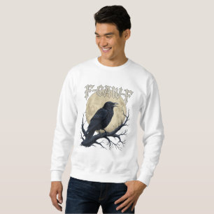 F-CAW-F Raben-Gotischer-Mond-T-Shirt Sweatshirt