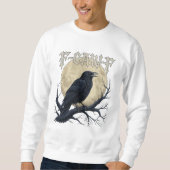 F-CAW-F Raben-Gotischer-Mond-T-Shirt Sweatshirt (Vorderseite)