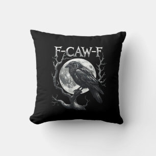 F-Caw-F Rabenmond Gothic Halloween Krähe Vogel Lie Kissen