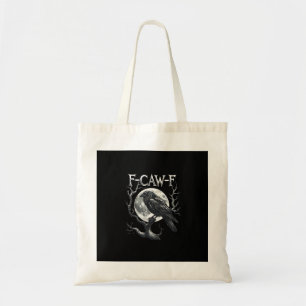 F-Caw-F Rabenmond Gothic Halloween Krähe Vogel Lie Tragetasche