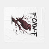 F-Caw-F Raven Classic Fleecedecke (Vorderseite (Horizontal))
