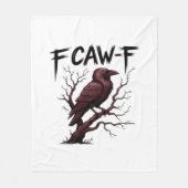 F-Caw-F Raven Classic Fleecedecke (Vorderseite)