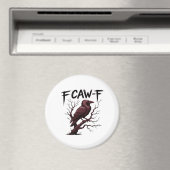 F-Caw-F Raven Classic Magnet (In Situ (Geschirrspüler))