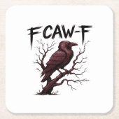 F-Caw-F Raven Classic Rechteckiger Pappuntersetzer (Vorderseite)