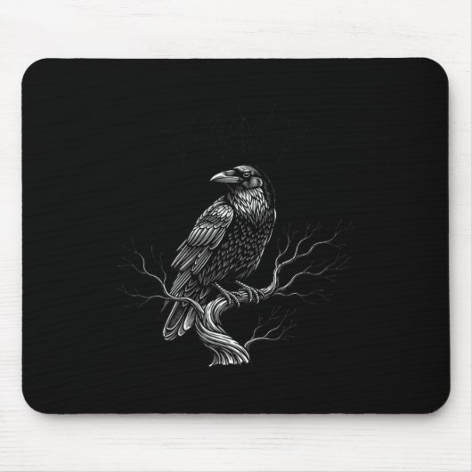 F-caw-f - Raven - Crow - Halloween-Kostümprämie Mousepad (Vorne)