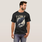 F-caw-f Raven Funny Crow Pun Retro Gothic Aestheti T-Shirt (Vorne ganz)