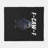 F Caw F Raven Funny Gear Creative Style Fleecedecke (Vorderseite (Horizontal))