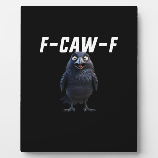 F Caw F Raven Funny Gear Creative Style Fotoplatte (Vorderseite)