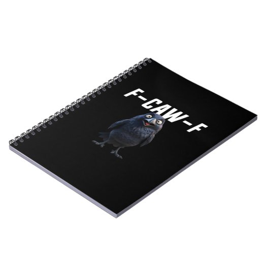 F Caw F Raven Funny Gear Creative Style Notizblock (Linke Seite)