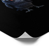 F-Caw-F Raven Funny Raven F-Caw-F Gear Creative St Poster (Ecke)