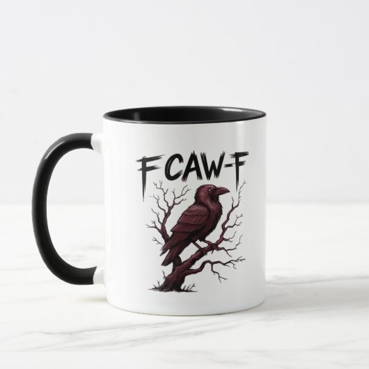F-Caw-F Raven Klassiker Tasse (Links)