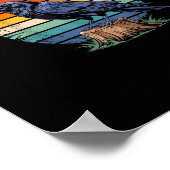 F-Caw-F Raven Moon Gothic Halloween Crow Bird Love Poster (Ecke)