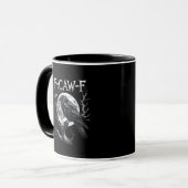 F-Caw-F Raven Moon Gothic Halloween Crow Bird Love Tasse (Vorderseite Links)
