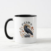 F-Caw-F Raven Moon Gothic Halloween Crow Bird Love Tasse (Links)