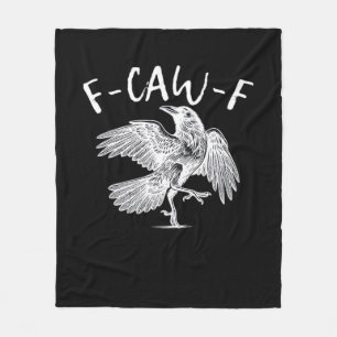 F-Caw-F Raven Retro Classic Fleecedecke