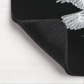 F-Caw-F Raven Retro Classic Mousepad (Ecke)