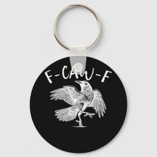 F-Caw-F Raven Retro Classic Schlüsselanhänger