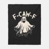 F Caw F Raven Retro Classic Style Fleecedecke (Vorderseite)