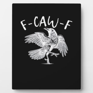 F-Caw-F Raven Retro Klassiker Fotoplatte