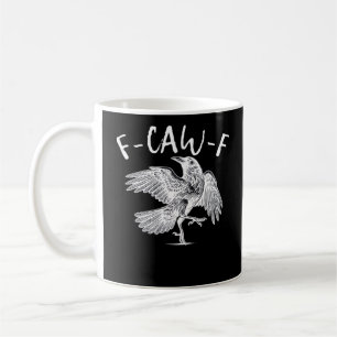 F-Caw-F Raven Vintage-Grafik Kaffeetasse