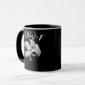 F-Caw-F Raven Vintage Grafik Tasse (Vorderseite Links)
