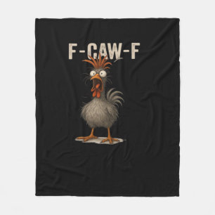 F-Caw-F Retro Classic Hühnchen Fleecedecke