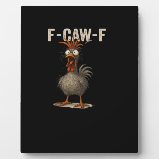F-Caw-F Retro Classic Hühnchen Fotoplatte (Vorderseite)