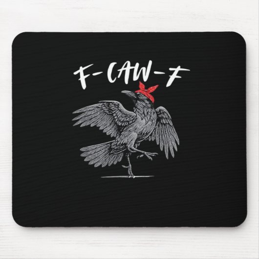 F-Caw-F Retro Classic Mousepad (Vorne)